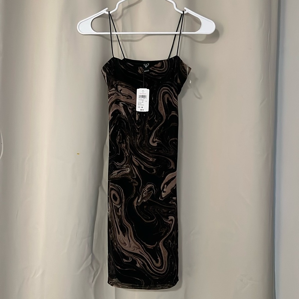 Black bodycon mini dress NWTs